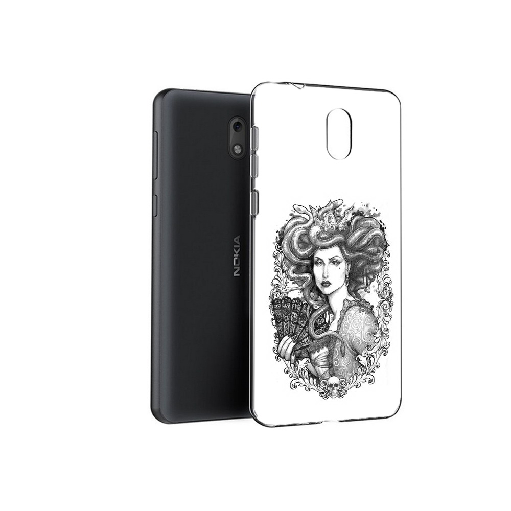

Чехол MyPads Tocco для Nokia 6 медуза черно белый (PT60992.93.472), Прозрачный, Tocco