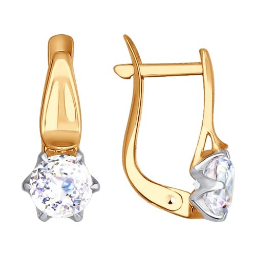

Серьги из красного золота со swarovski Яхонт Ювелирный 158214, 158214