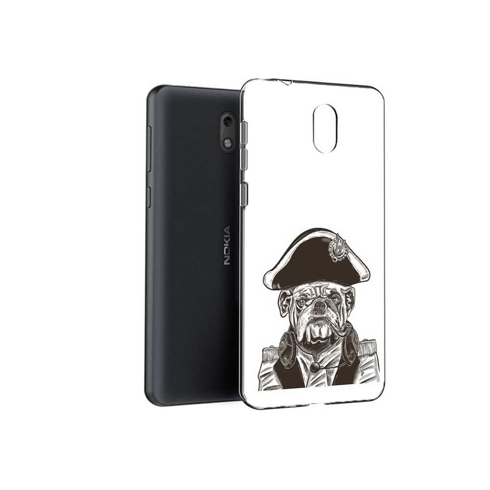 

Чехол MyPads Tocco для Nokia 6 мопс генерал (PT60992.93.483), Прозрачный, Tocco