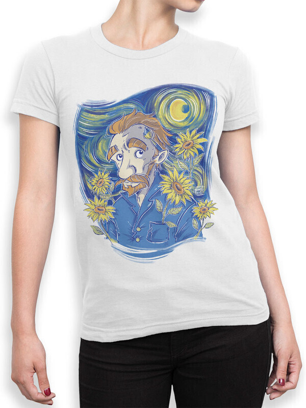 

Футболка женская Dream Shirts Ван Гог Женская 50008021 белая 2XL, Ван Гог Женская 50008021