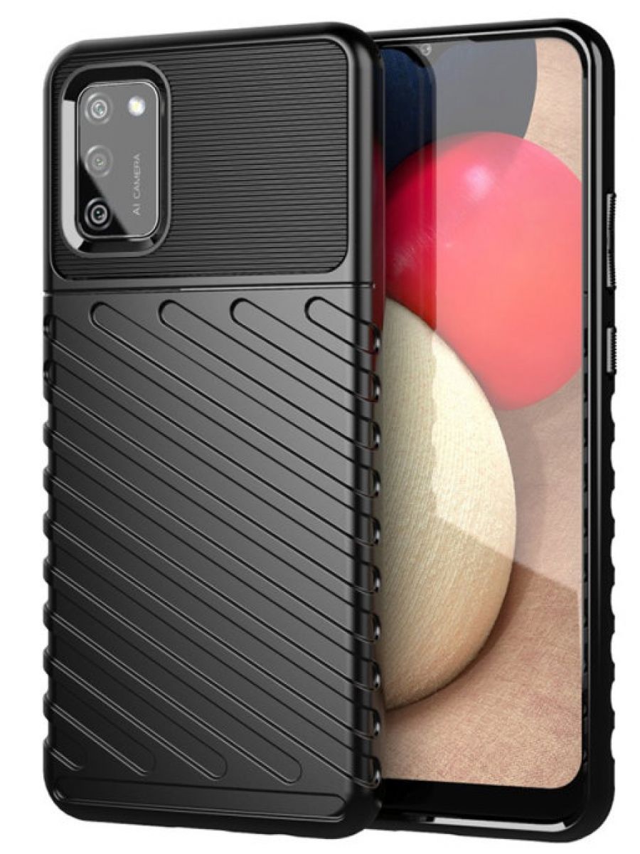 

Brodef Thunder Противоударный чехол для Samsung Galaxy A02s Черный