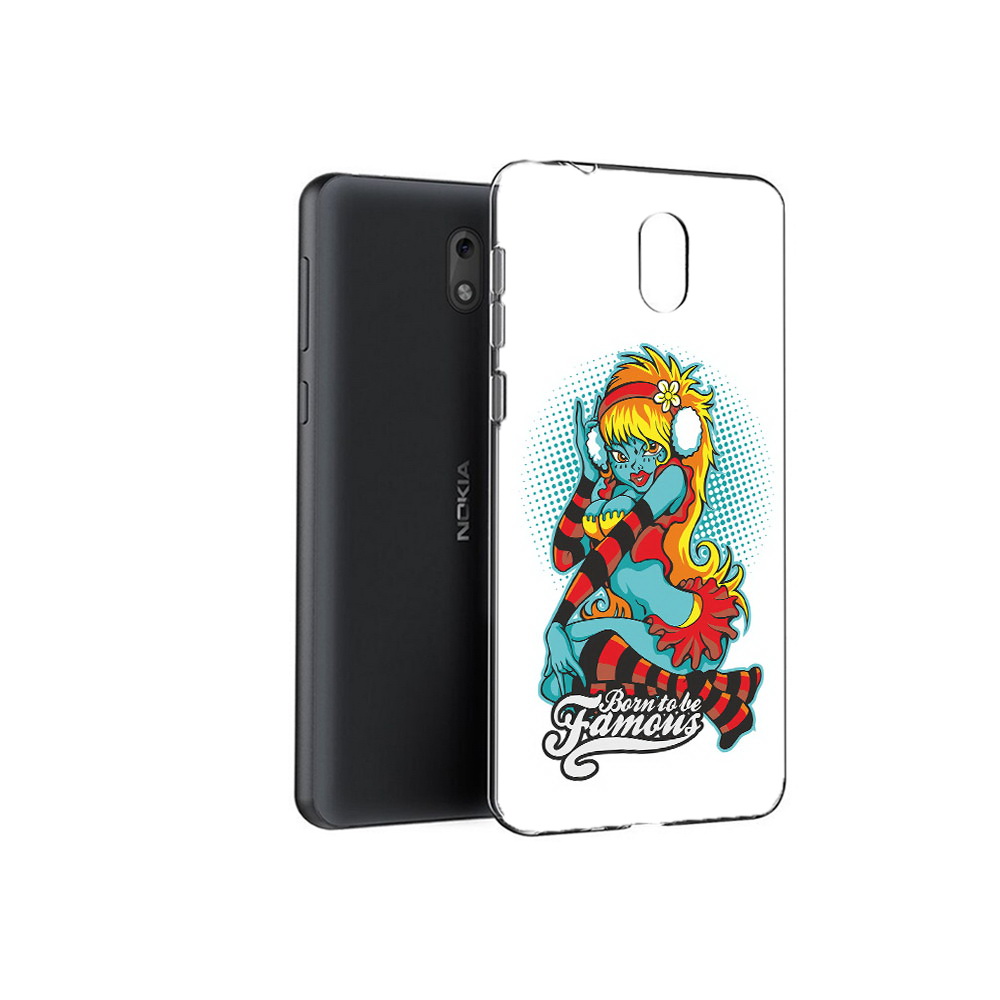 

Чехол MyPads Tocco для Nokia 6 нарисованная девушка в наушниках (PT60992.93.498), Прозрачный, Tocco