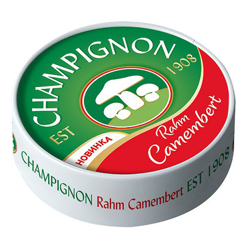 

Сыр мягкий Champignon Камамбер сливочный с белой плесенью 50% 125 г