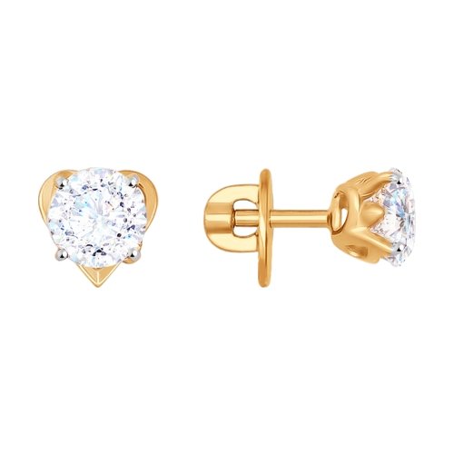 

Серьги из красного золота со swarovski Яхонт Ювелирный 159602, 159602