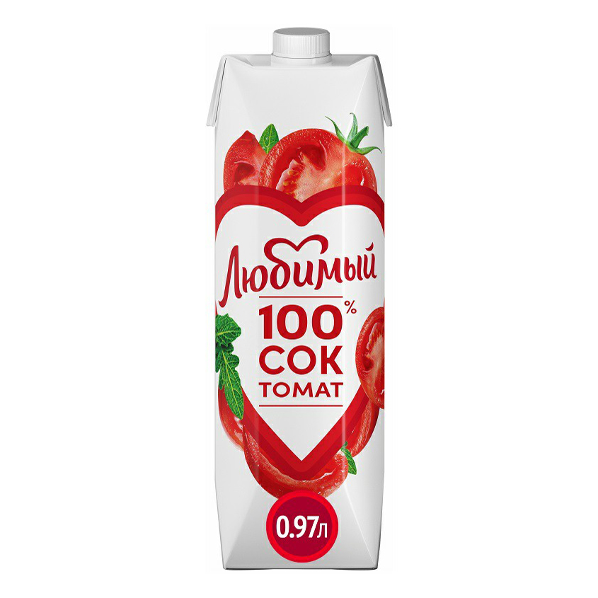 

Сок Любимый Томат с мякотью 0,97 л