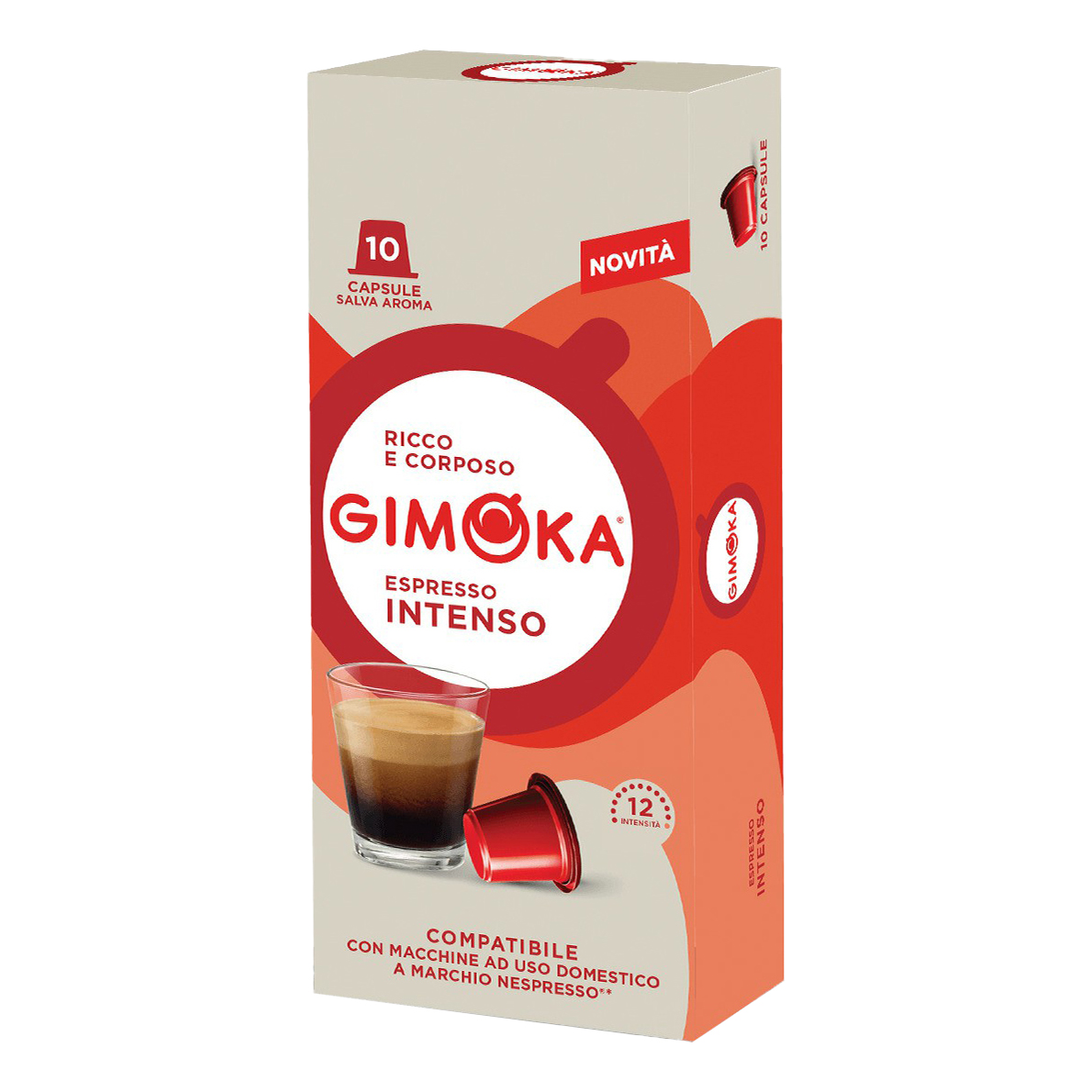 Кофе Gimoka Nespresso Classic Intenso в капсулах 5,5 г х 10 шт