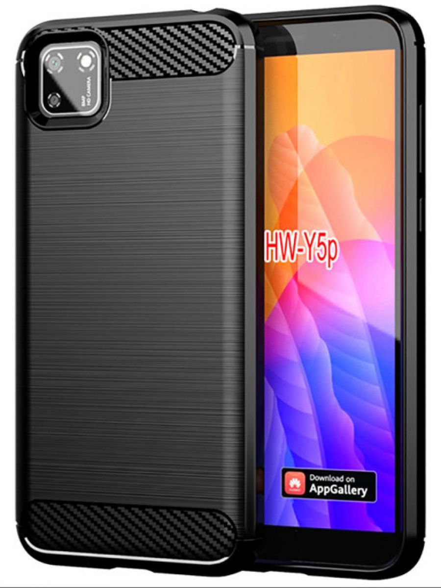 

Brodef Carbon Силиконовый чехол для Huawei Y5p/Honor 9S черный