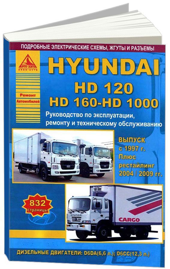 

Hyundai HD120, HD160, HD1000 c 1997, рестайлинг 2004/2009 с дизельными двигателям...