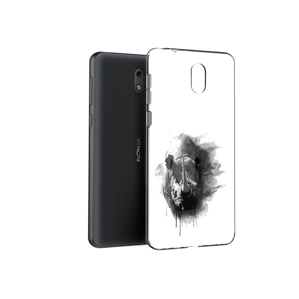 

Чехол MyPads Tocco для Nokia 6 носорог (PT60992.93.523), Прозрачный, Tocco