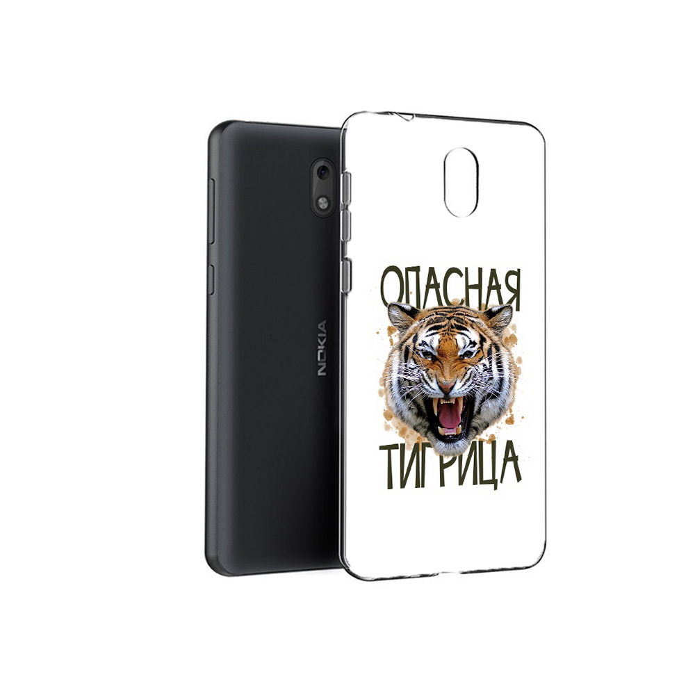 

Чехол MyPads Tocco для Nokia 6 опасная тигрица (PT60992.93.527), Прозрачный, Tocco