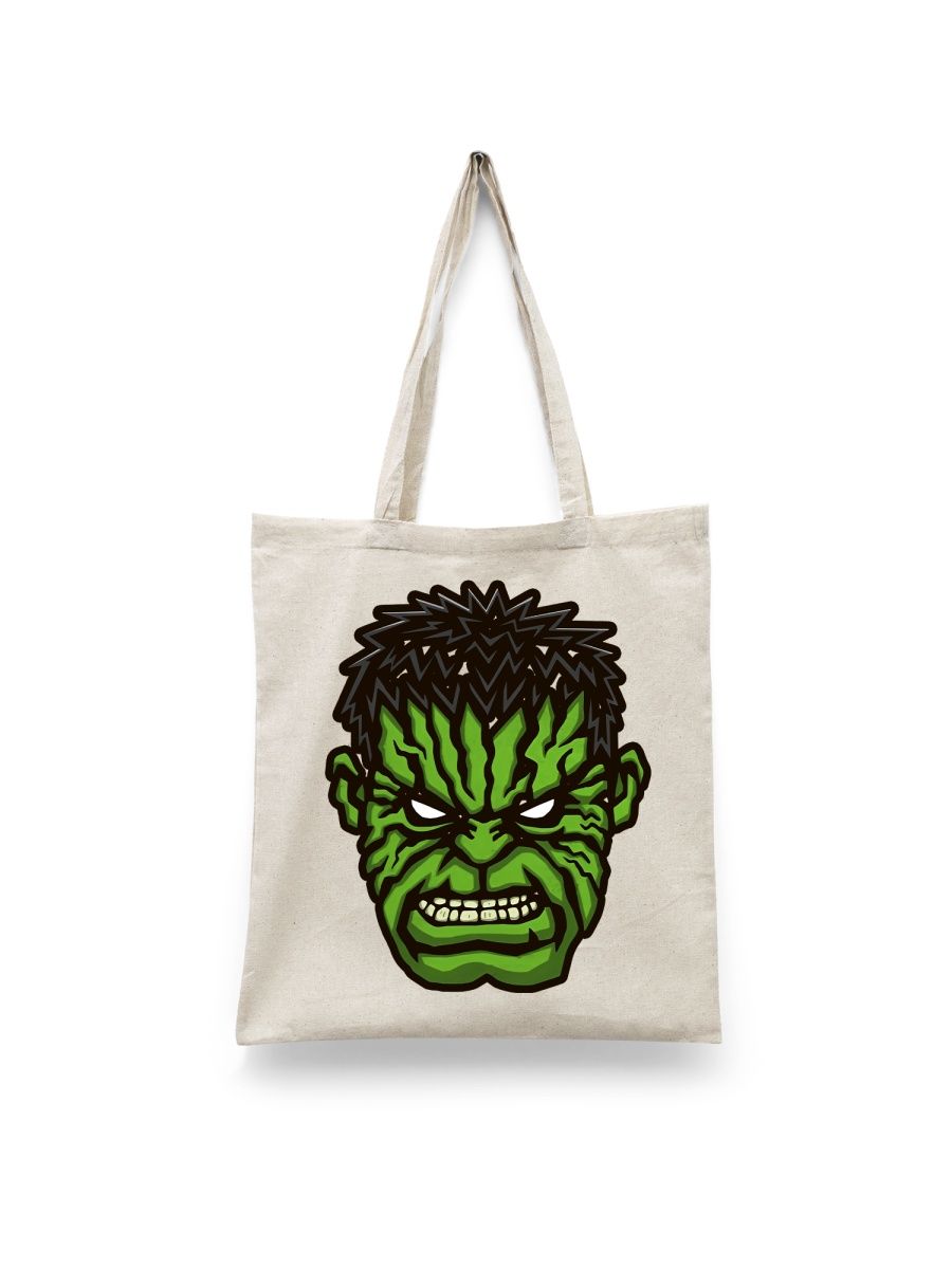 

Шоппер унисекс Каждому Своё Marvel/Халк/Hulk KSMG7, белый, Marvel/Халк/Hulk KSMG7