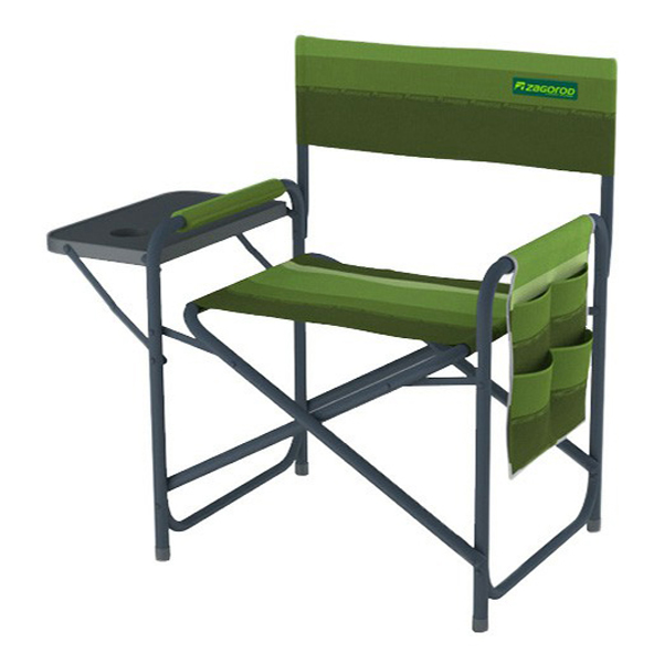Кресло Zagorod складное К903 зеленый 47 х 58 х 81 см