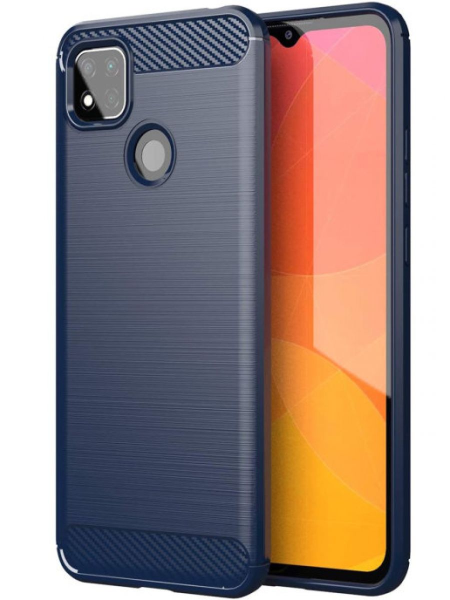 

Brodef Carbon Силиконовый чехол для Xiaomi Redmi 9C синий