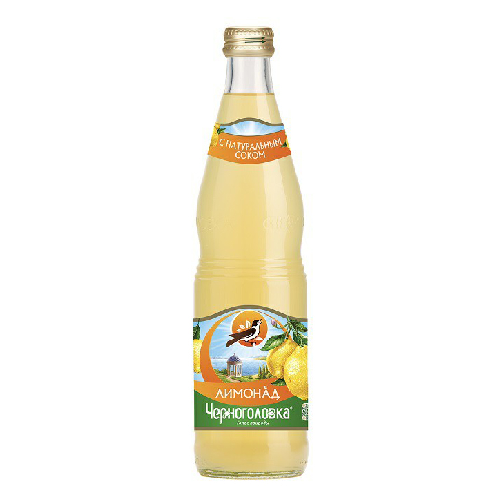 фото Газированный напиток черноголовка лимонад оригинальный 0,5 л