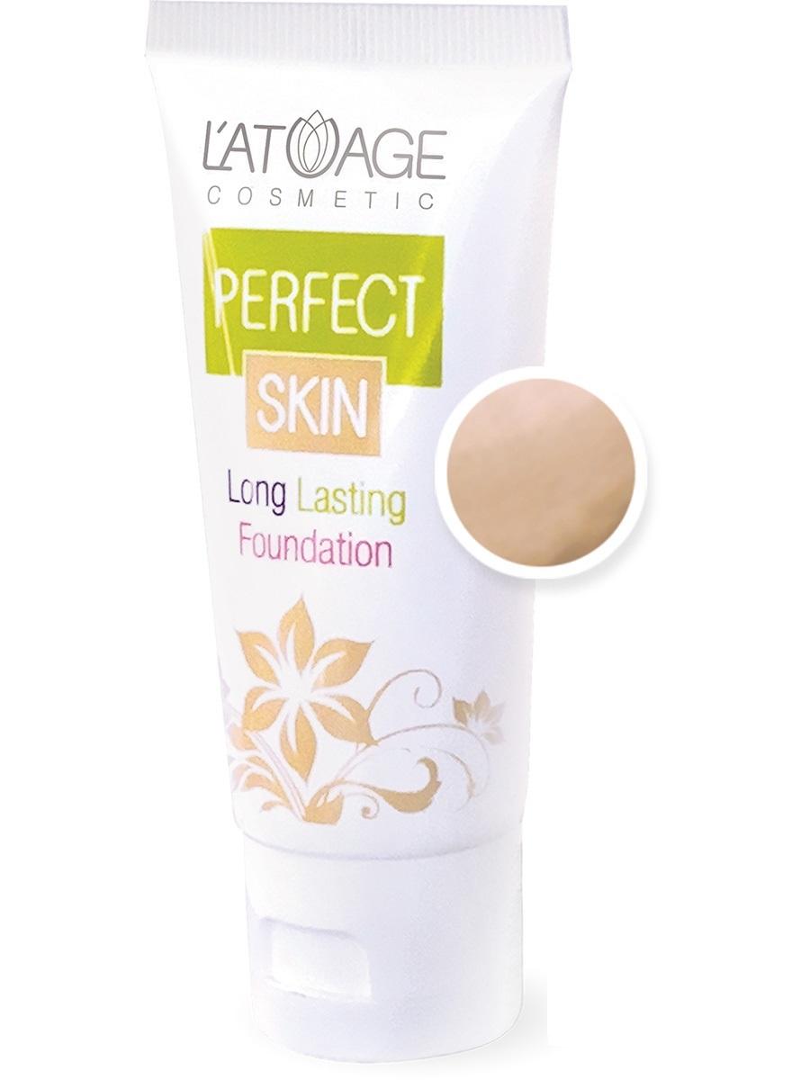 Тональный крем L'atuage Cosmetic Perfect skin длительного действия тон 103 тональный кушон для лица со сменным блоком clean up skin fit cushion pact spf50 pa 15 15г no 23