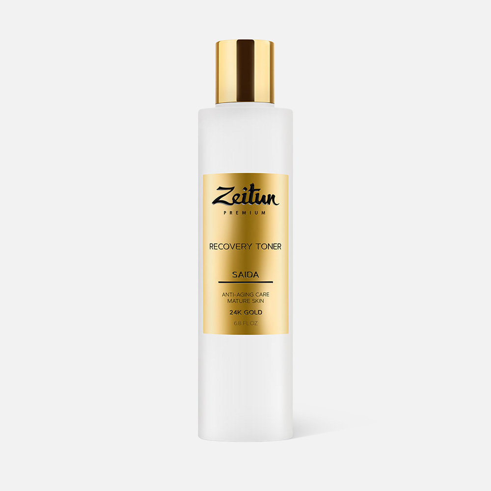 Тоник для лица Zeitun Premium Recovery Toner Saida для зрелой кожи, с 24К золотом 200 мл