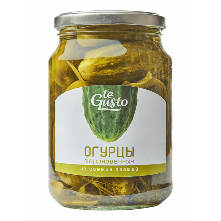 

Огурцы te Gusto маринованные 750 г