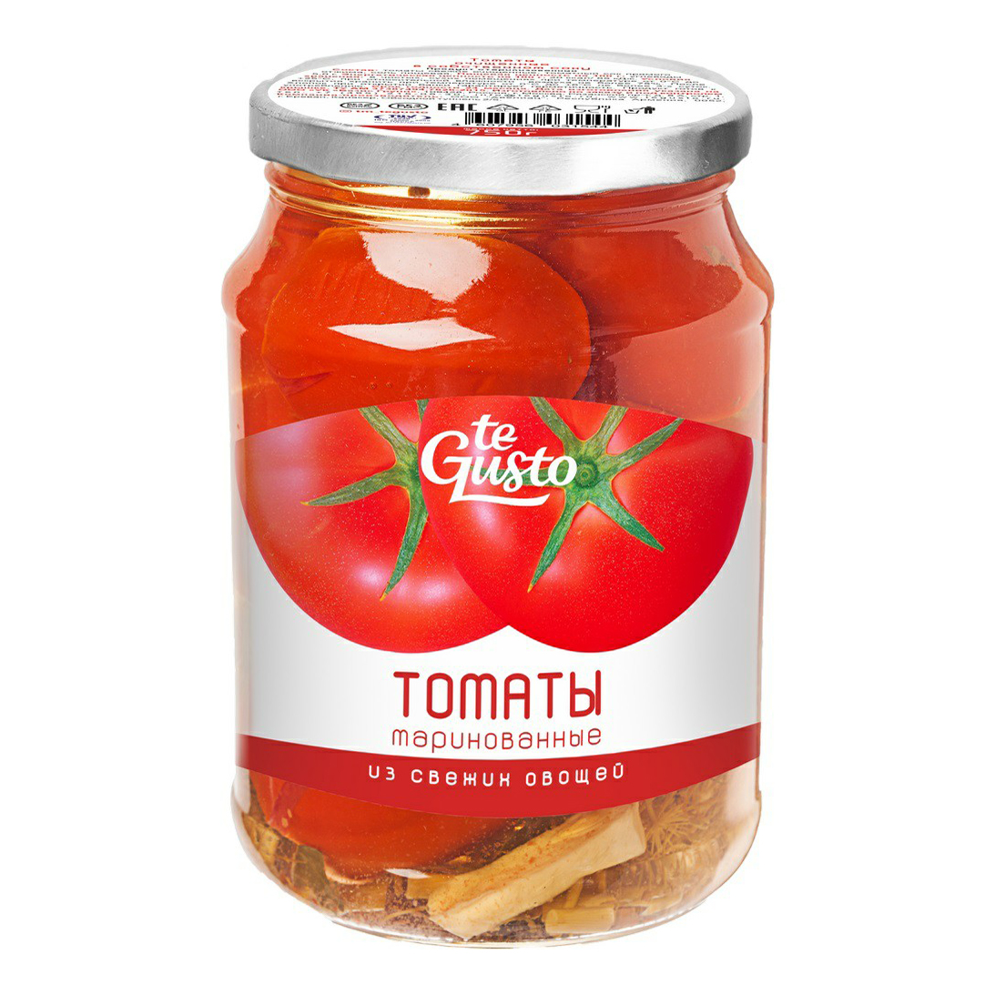 

Помидоры te Gusto маринованные 750 г