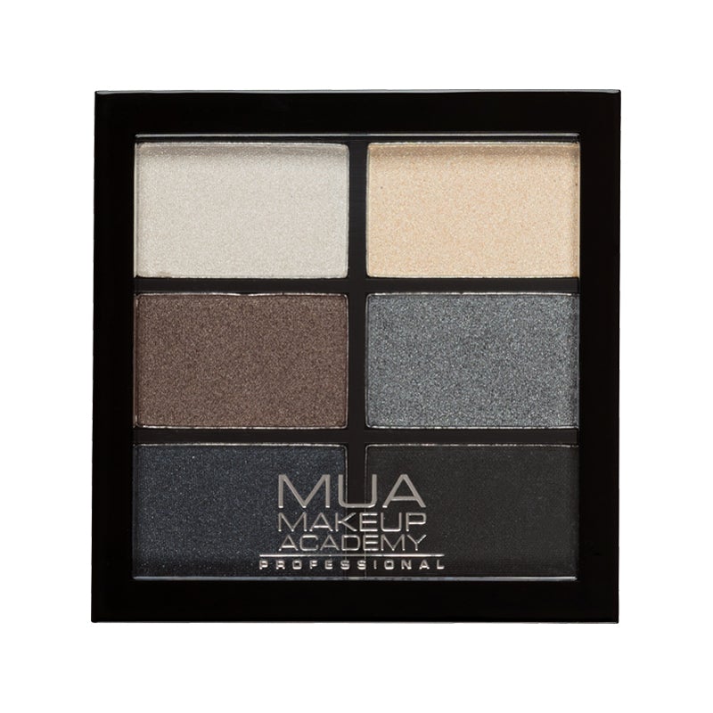 фото Палетка теней mua makeup academy для век 6 pan palettes, smokey shadows