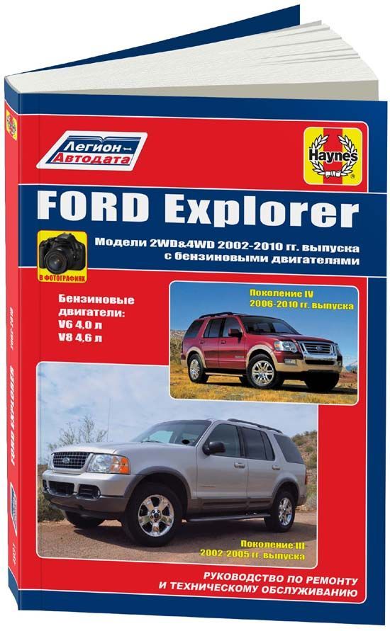 

FORD Explorer 2002-10 (III, IV) с бензиновыми двигателями V6 (4,0 л) и V8 (4,6 л)...