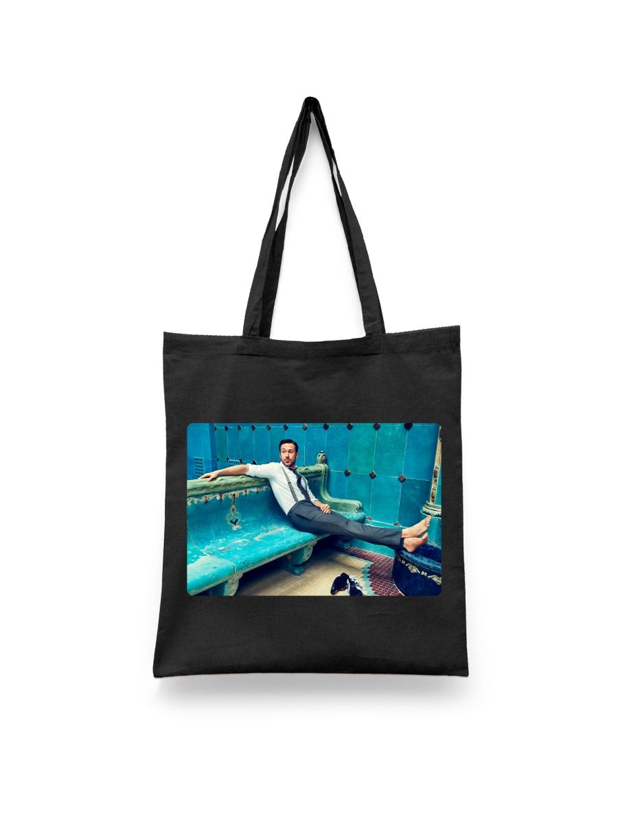 

Шоппер унисекс Каждому Своё Актёр/Райан Гослинг/Ryan Gosling IZRG5, черный, Актёр/Райан Гослинг/Ryan Gosling IZRG5