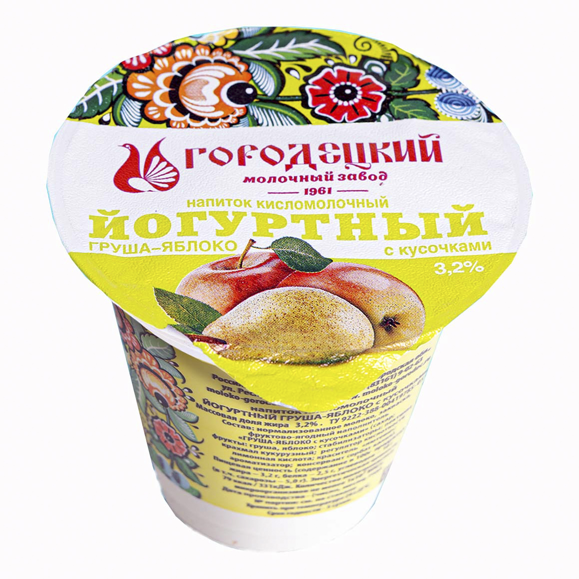 

Напиток йогуртный Городецкий МЗ с фруктами 3,2% 250 г