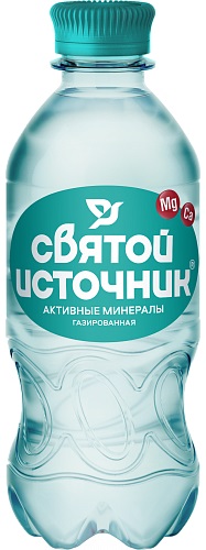 

Вода питьевая Святой Источник Активные минералы слабогазированная 0,33 л