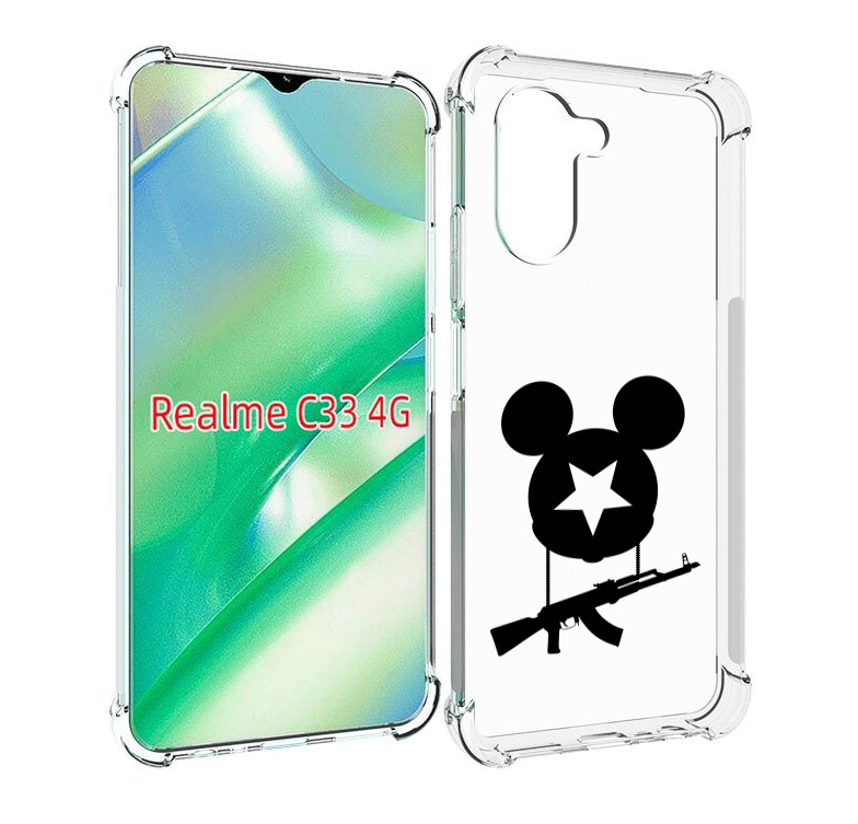 

Чехол MyPads АК Микки для Realme C33 4G, Прозрачный, Tocco