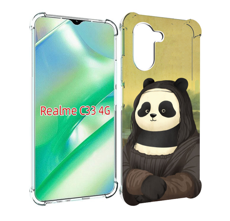 

Чехол MyPads панда монализа для Realme C33 4G, Прозрачный, Tocco