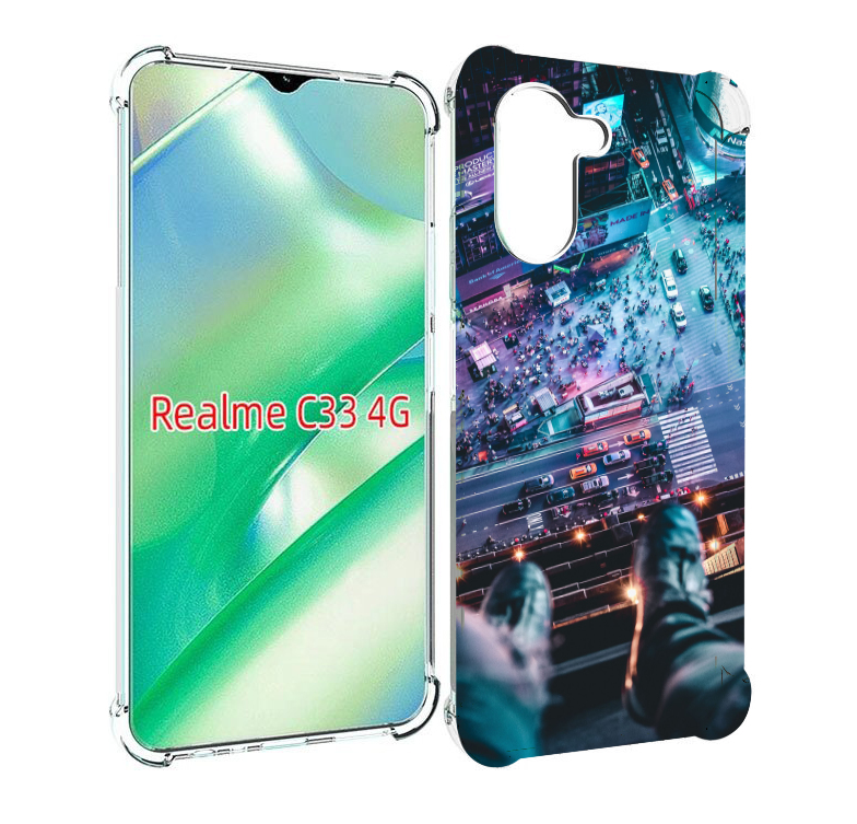 

Чехол MyPads парень на крыше для Realme C33 4G, Прозрачный, Tocco