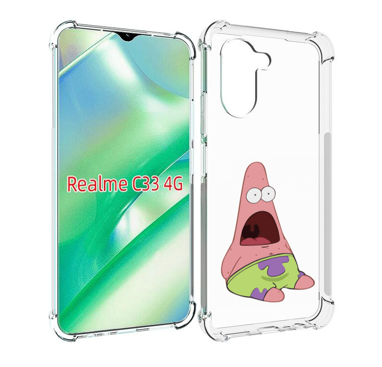 

Чехол MyPads патрик-в-шоке детский для Realme C33 4G, Прозрачный, Tocco