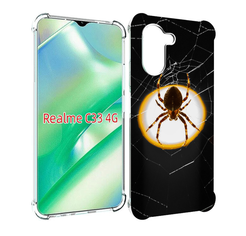 

Чехол MyPads паук-с-паутинкой для Realme C33 4G, Прозрачный, Tocco