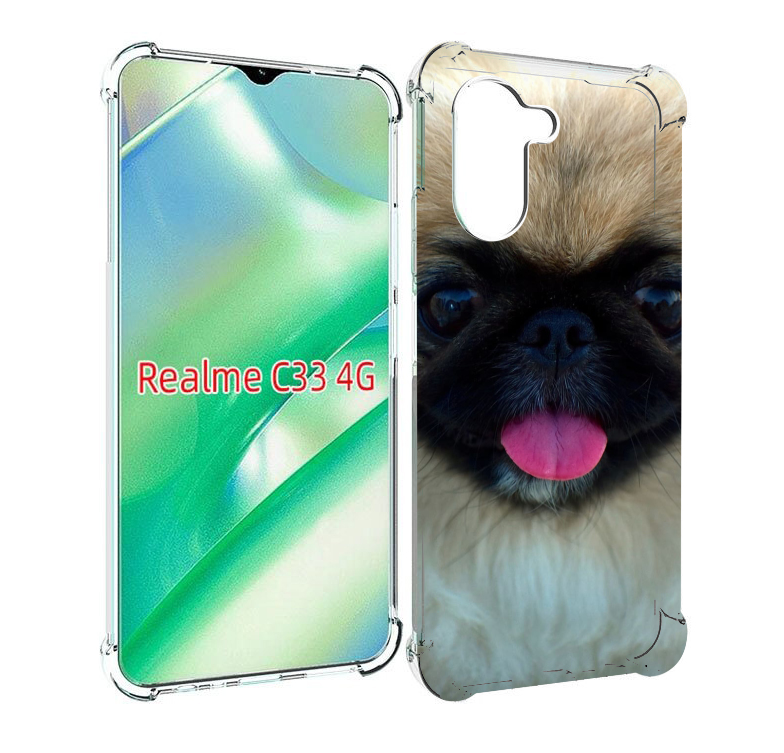 

Чехол MyPads пекинез для Realme C33 4G, Прозрачный, Tocco