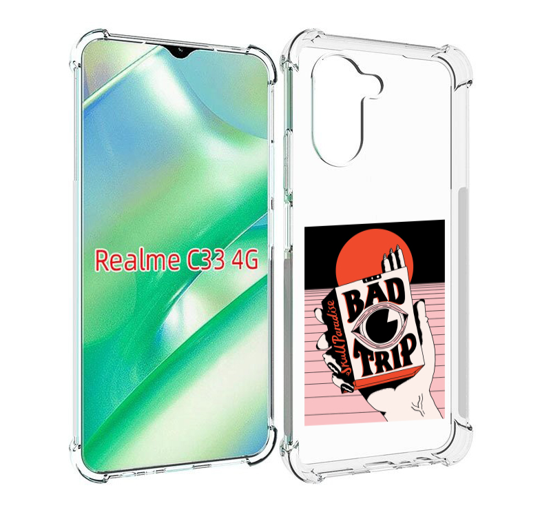 

Чехол MyPads плохая пачка для Realme C33 4G, Прозрачный, Tocco