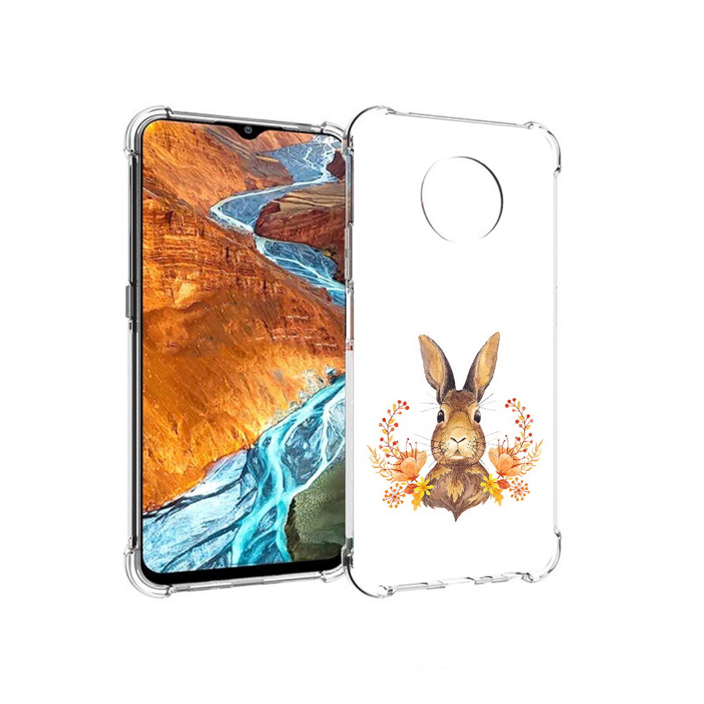 

Чехол MyPads Tocco для Nokia G300 зайка в цветах (PT224563.108.349), Прозрачный, Tocco