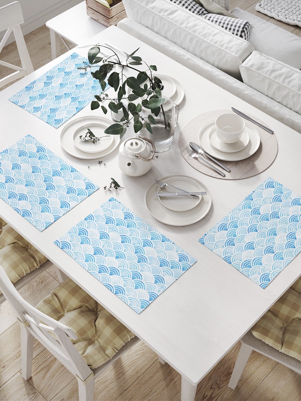 

Комплект салфеток JoyArty "Геометрические дюны" для сервировки стола (32х46 см, 4 шт.), Геометрические дюны