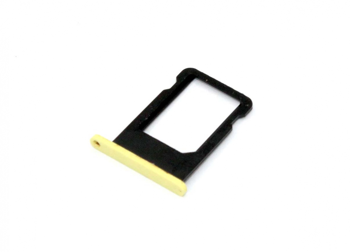

Лоток SIM-карты для Apple IPhone 5С желтый, для Apple IPhone 5С