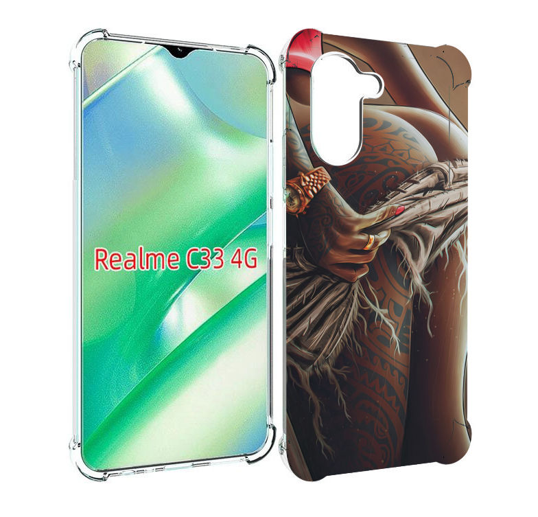

Чехол MyPads полуголая девушка фотография женский для Realme C33 4G, Прозрачный, Tocco