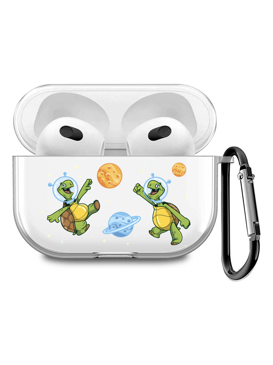 

Силиконовый чехол для наушников Apple AirPods 3 с принтом "CosmoTurtles", Прозрачный;белый;зеленый;черный, 200008678