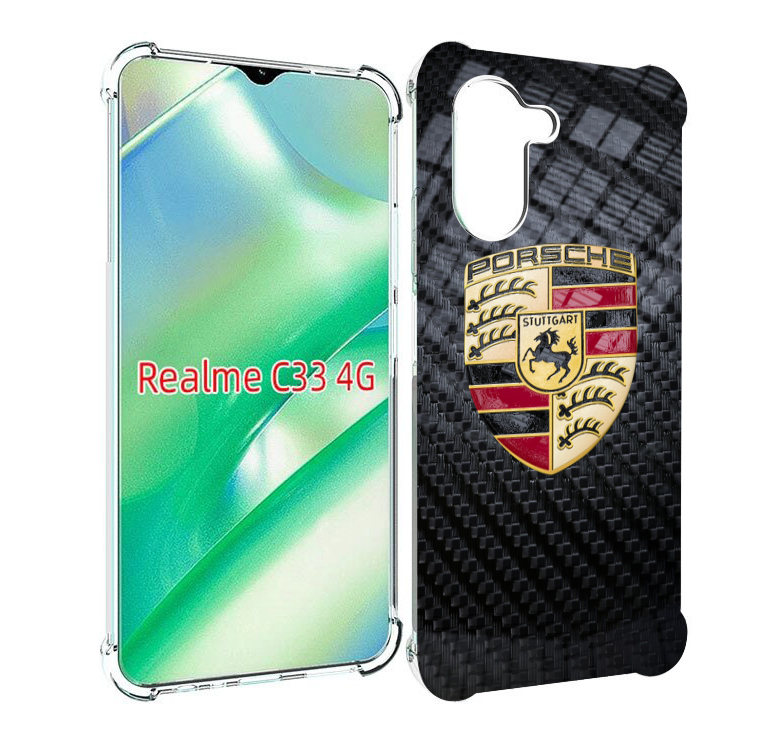 

Чехол MyPads porsche 3 мужской для Realme C33 4G, Прозрачный, Tocco