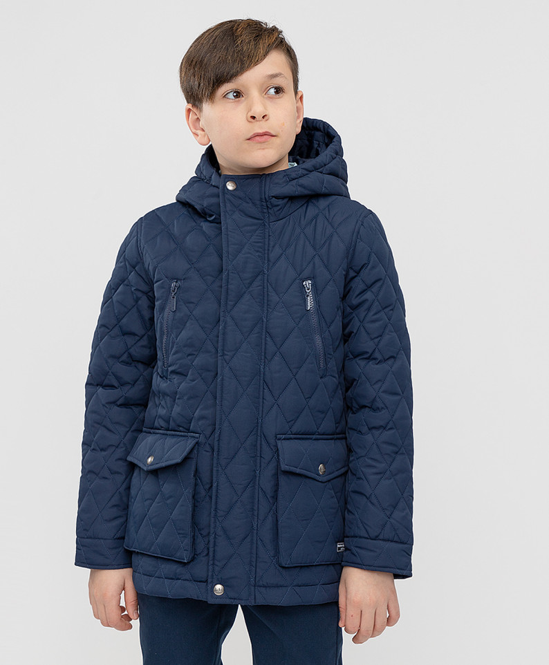 фото Куртка синяя button blue 221bbbs41021000 р.146