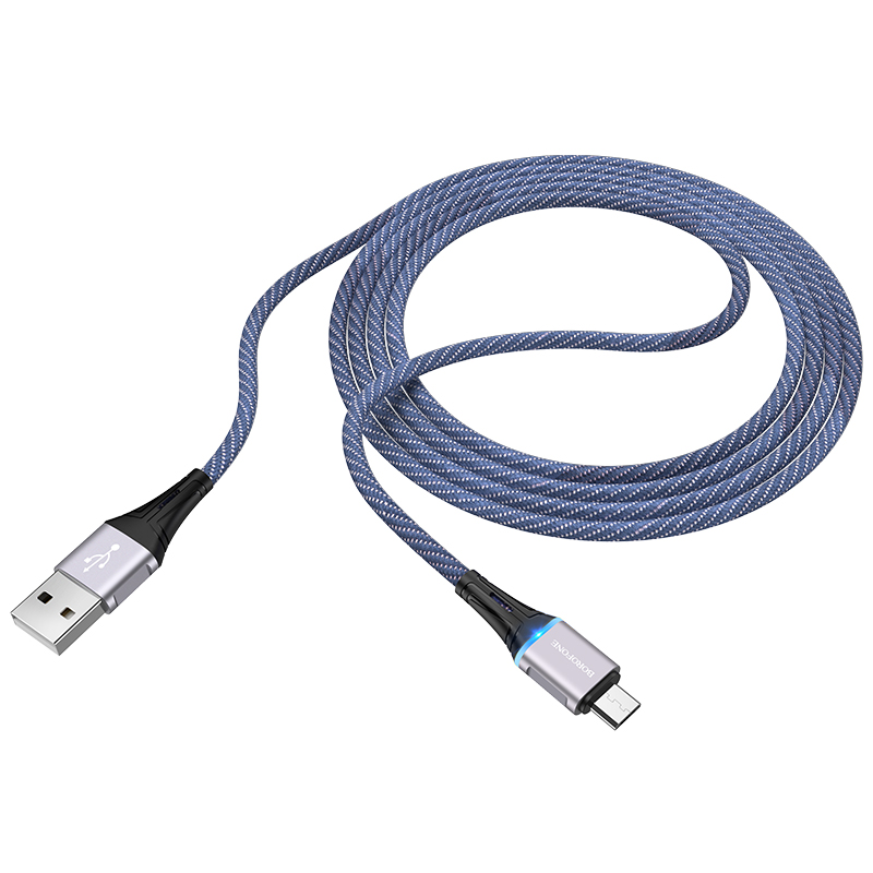 

Кабель BOROFONE BU25 Glory USB - micro USB Blue