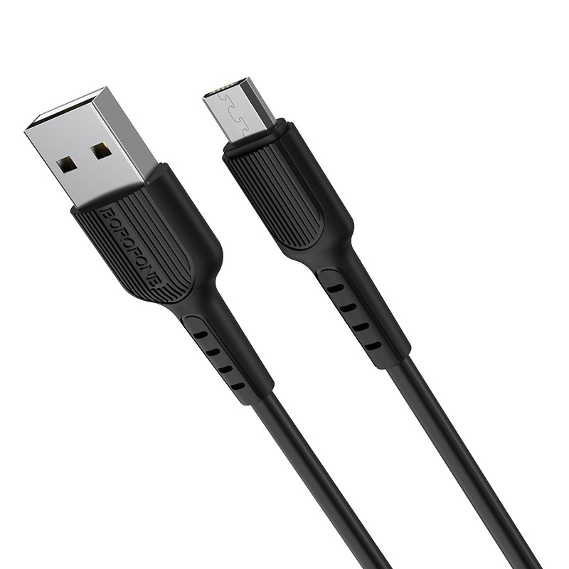 фото Кабель borofone bx16 easy usb - micro usb black