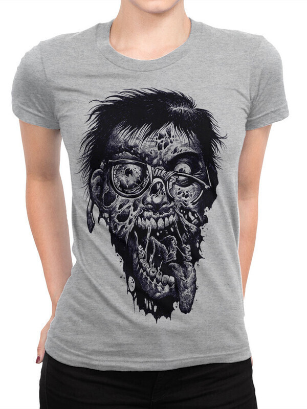 

Футболка женская Dream Shirts Зомби Женская 50008031 серая XL, Зомби Женская 50008031
