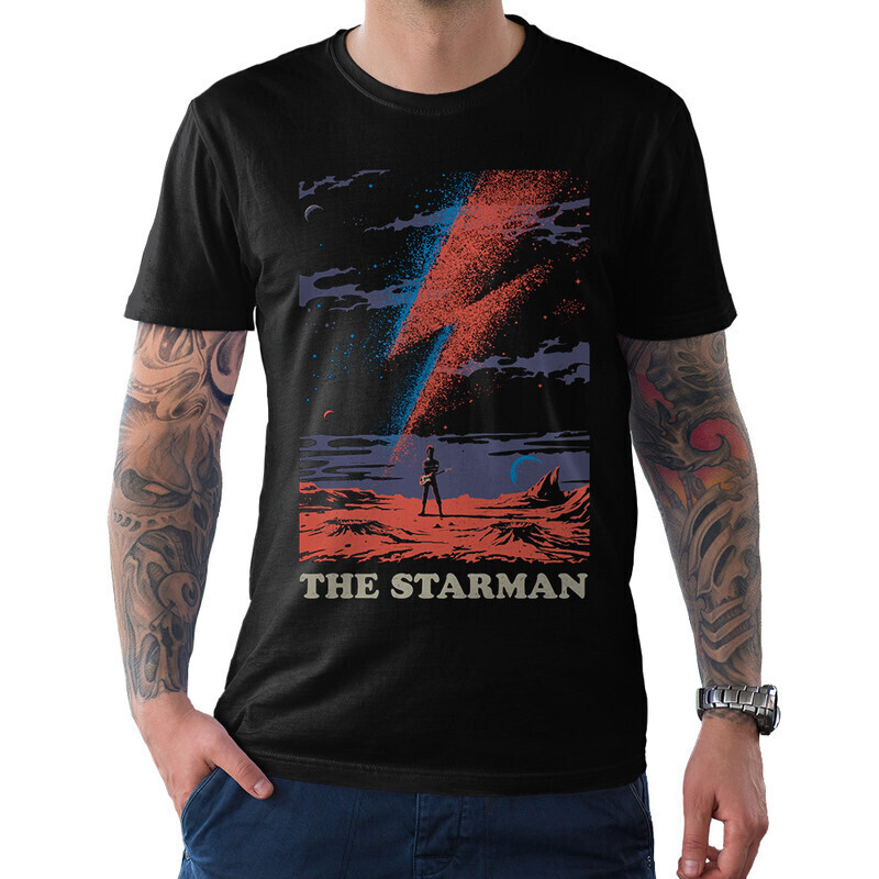

Футболка мужская Dream Shirts David Bowie 1000416222 черная S, David Bowie 1000416222