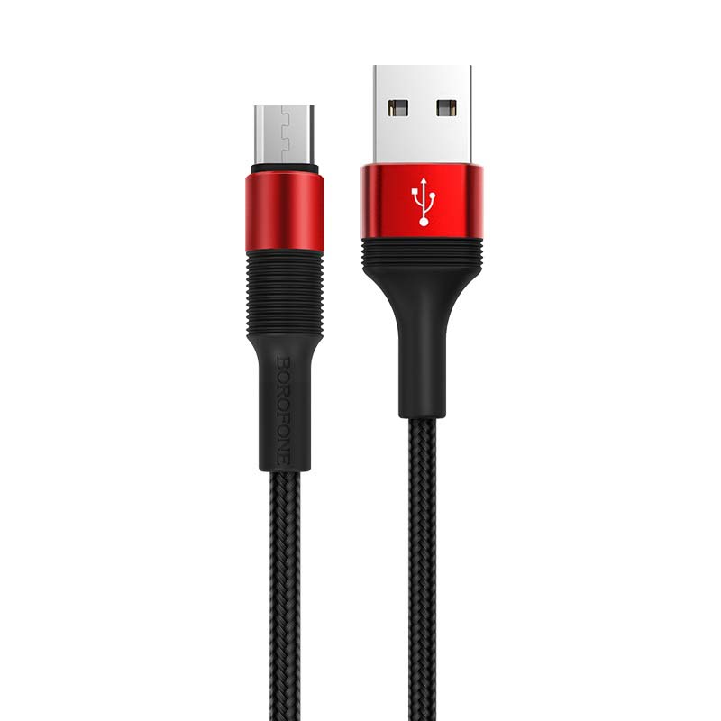 фото Кабель borofone bx21 outstanding usb - micro usb red