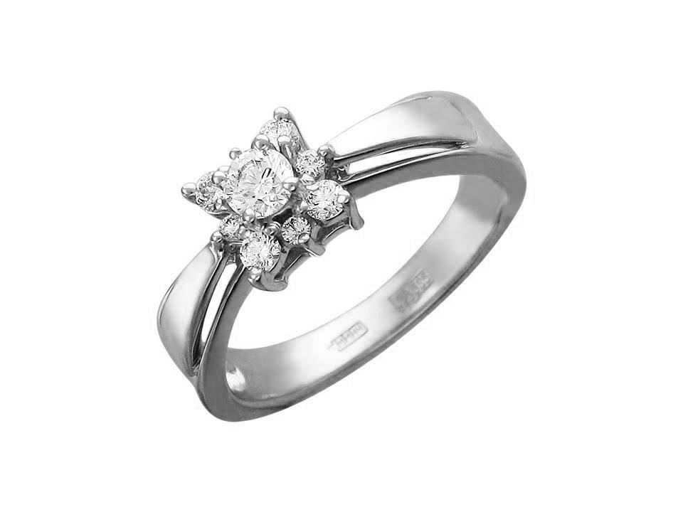

Кольцо из серебра с фианитом р. Эстет 01К156073, 01К156073