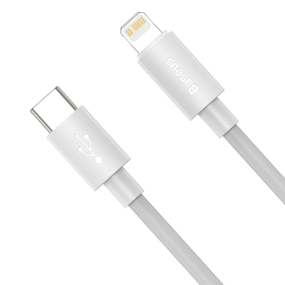 фото Кабель baseus wisdom data cable kit type-c - lightning 1.5m pd 20w 2pcs tzcatlzj-02 white