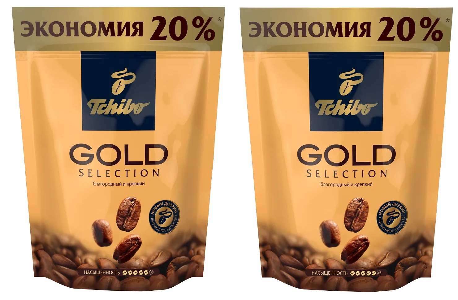 Кофе Tchibo Gold Selection растворимый freeze dried, 2 х 150 г