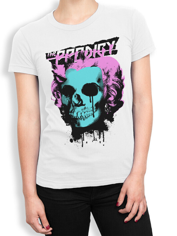 

Футболка женская Dream Shirts группа The Prodigy Женская 50008071 белая 3XL, группа The Prodigy Женская 50008071